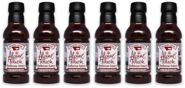 6-Pack Alpine Touch Country Style BBQ Sauce 20.5oz