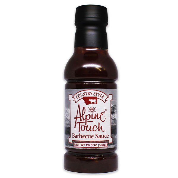 6-Pack (Buy 5 get 1 Free)Alpine Touch Country Style BBQ Sauce 20.5oz
